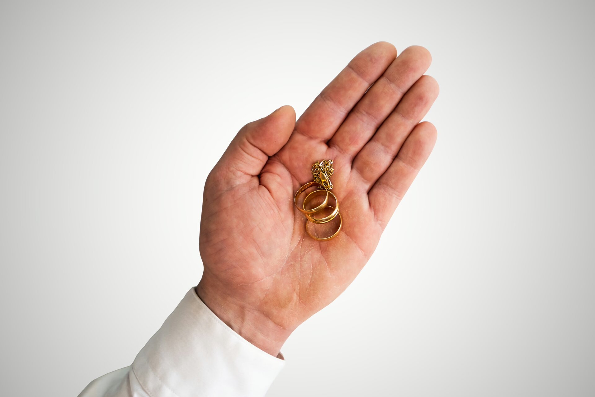 A handful of gold rings