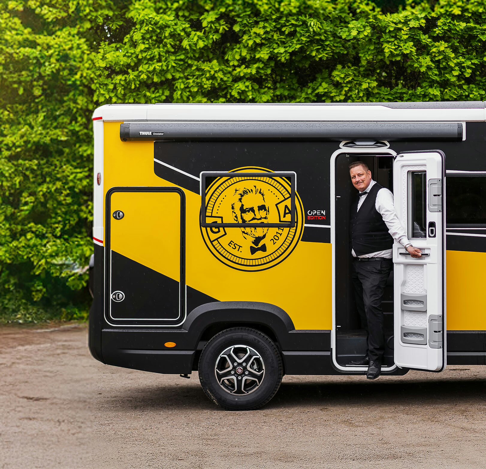 The Gold Adam appraisal van